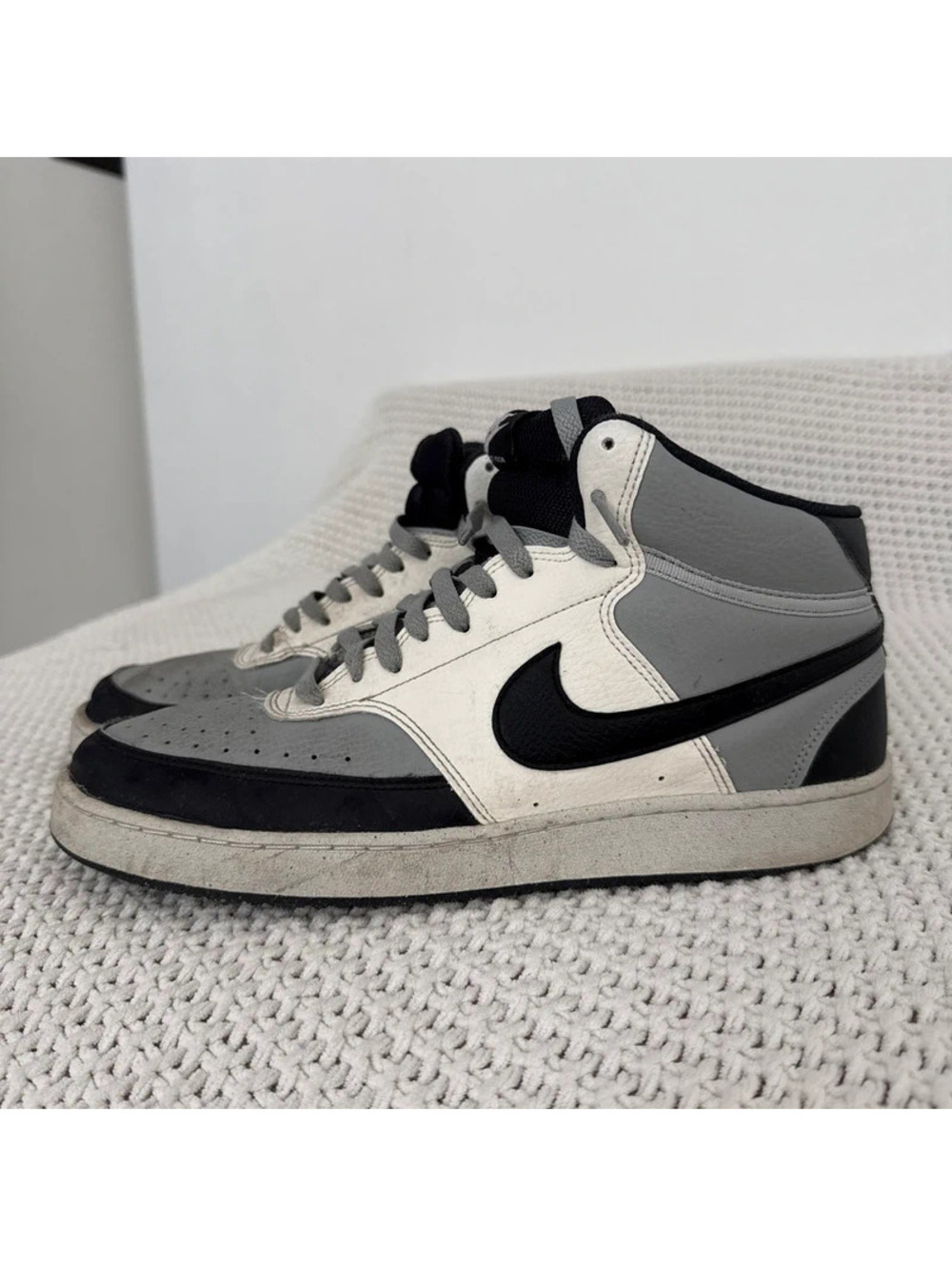 Nike Court Vision Mid Next Nature Light Smoke Gray Sail sneakers size 10.5